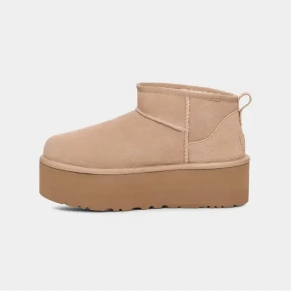 Ugg Classic Ultra Mini Platform Womens （sand）new release hot